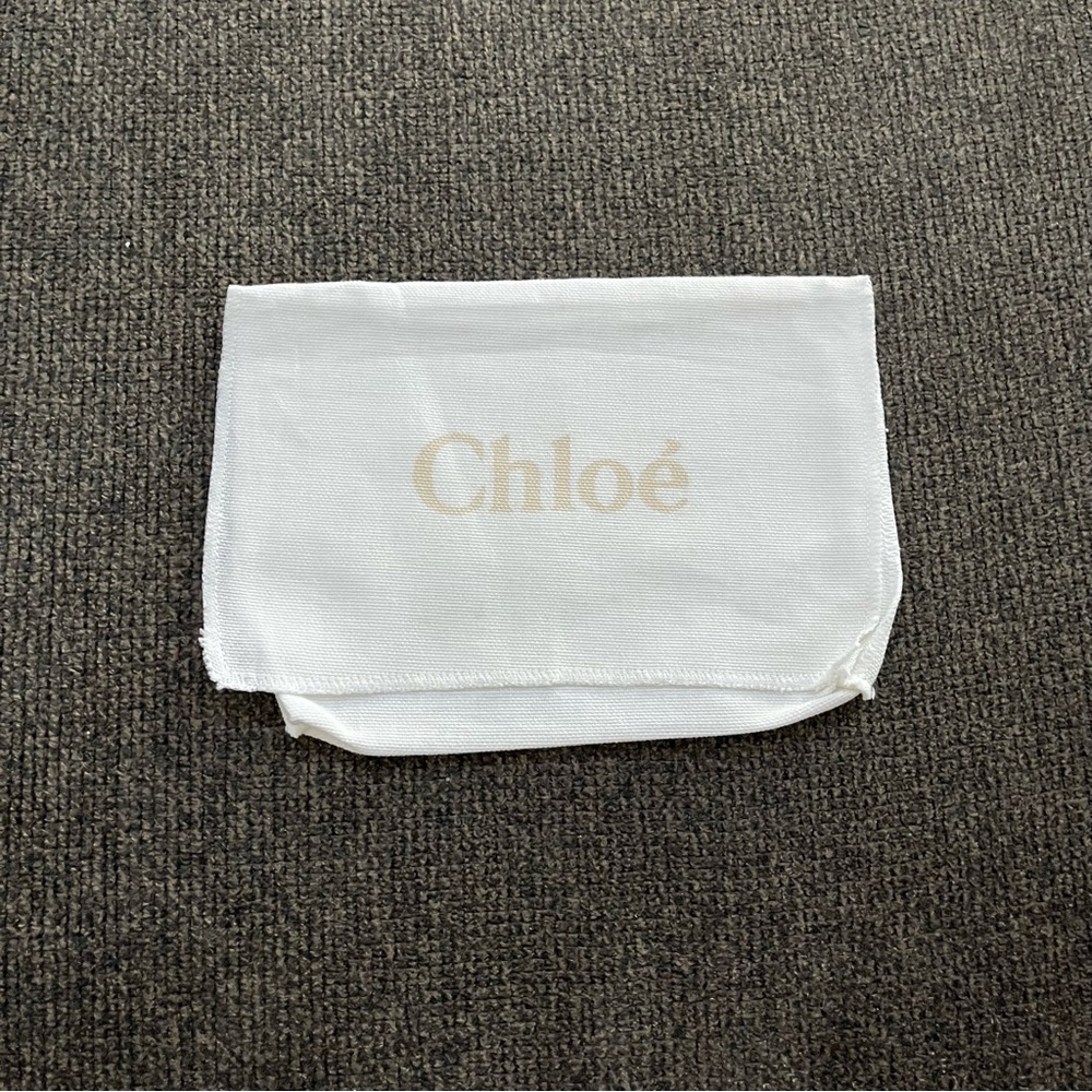 CHLOE Dust Bag 7.5” X 5” White Fold Sunglasses Travel Storage Wallet Cover